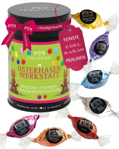 Osterhasen Werkstatt - Pralinen-Osterei, ohne Alkohol handmade