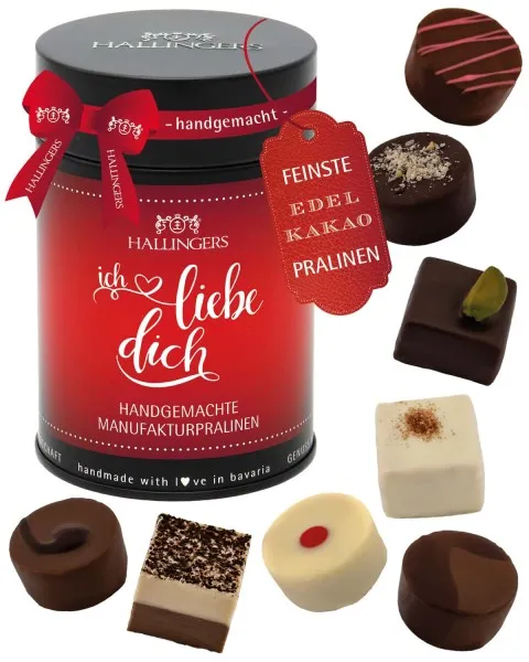 Ich liebe Dich - Pralinen, ohne Alkohol handmade