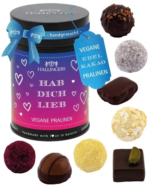 Hab Dich lieb - Vegane Pralinen, mit & ohne Alkohol