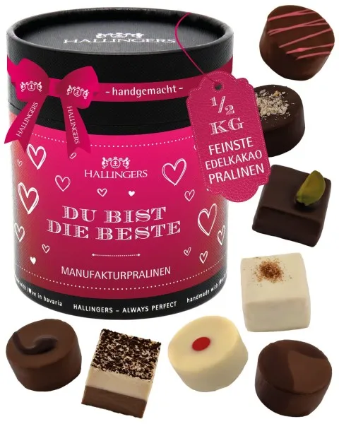Du bist die Beste XXL - Pralinen, ohne Alkohol handmade