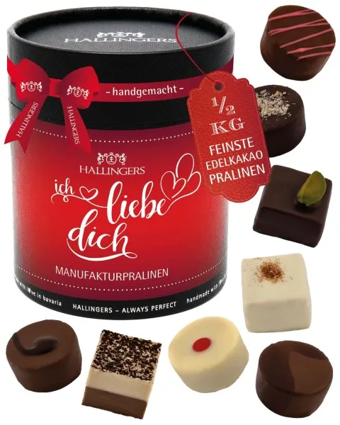 Ich liebe Dich XXL - Pralinen, ohne Alkohol handmade