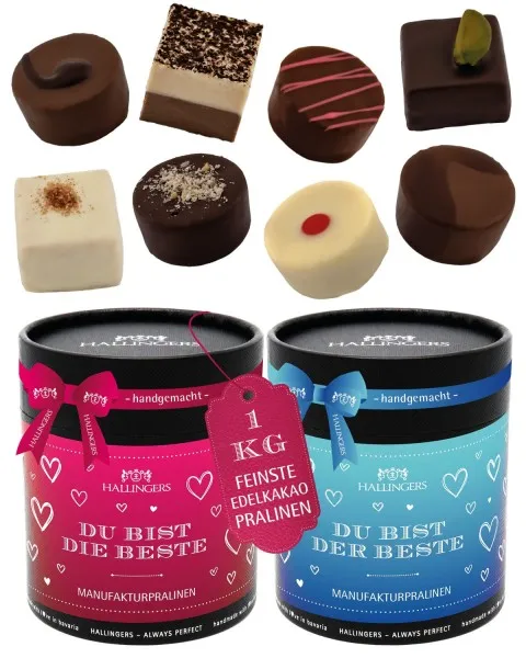Du bist DIE Beste & DER Beste XXL - Pralinen, ohne Alkohol handmade