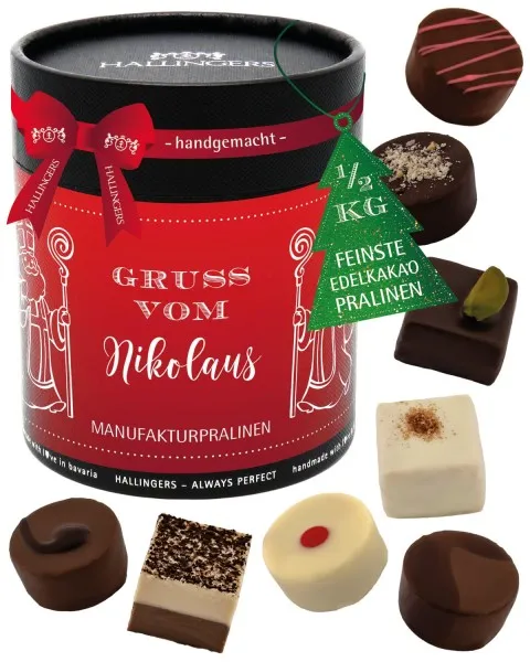 Gruß vom Nikolaus XXL - Pralinen, ohne Alkohol handmade