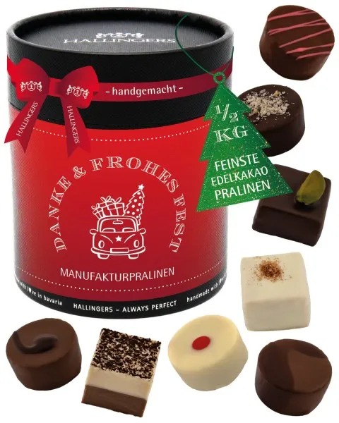 Danke & Frohes Fest XXL - Pralinen, ohne Alkohol handmade