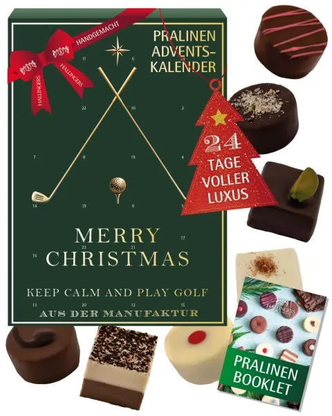 Adventskalender Golf - Pralinen, ohne Alkohol handmade