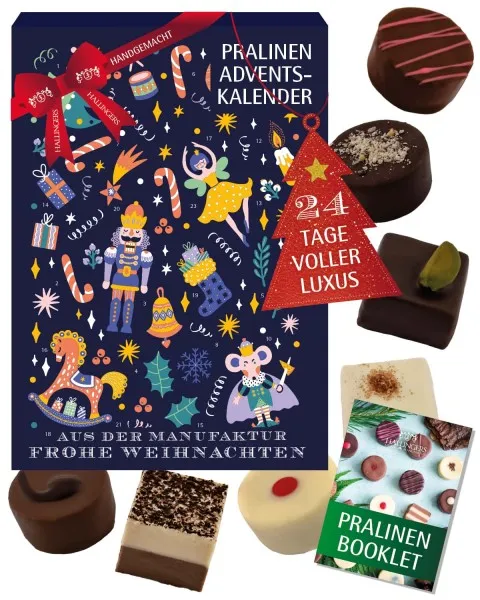 Adventskalender Nussknacker Ballett - Pralinen, ohne Alkohol handmade