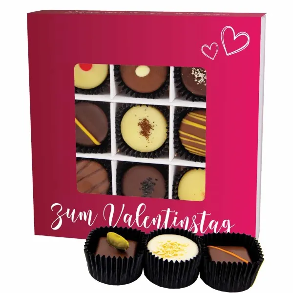 Pink, Zum Valentinstag L - Pralinen, mit & ohne Alkohol