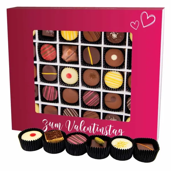 Pink, Zum Valentinstag XXL - Pralinen, mit & ohne Alkohol