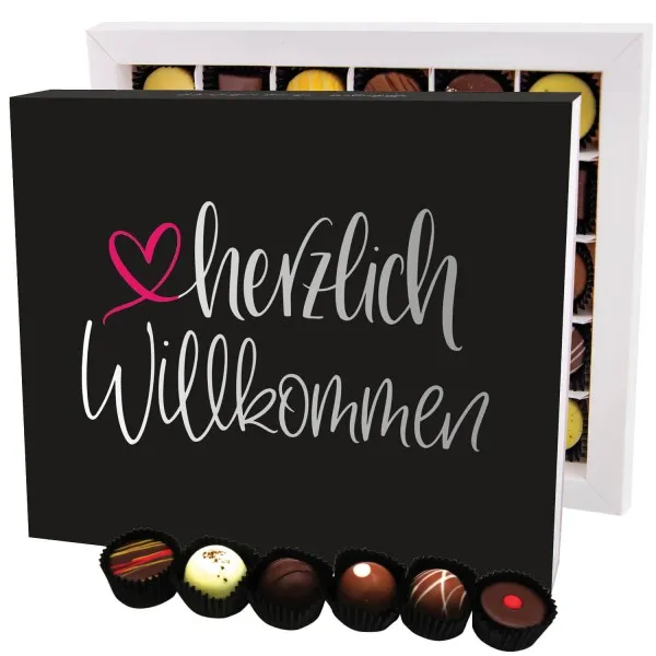 Herzlich Willkommen XXL - Pralinen, ohne Alkohol handmade