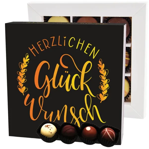 Herzlichen Glückwunsch L - Pralinen, ohne Alkohol handmade