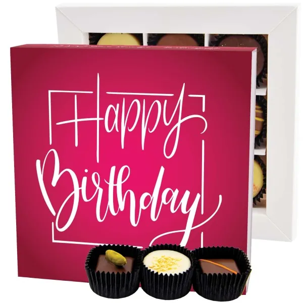 Happy Birthday L - Pralinen, ohne Alkohol handmade