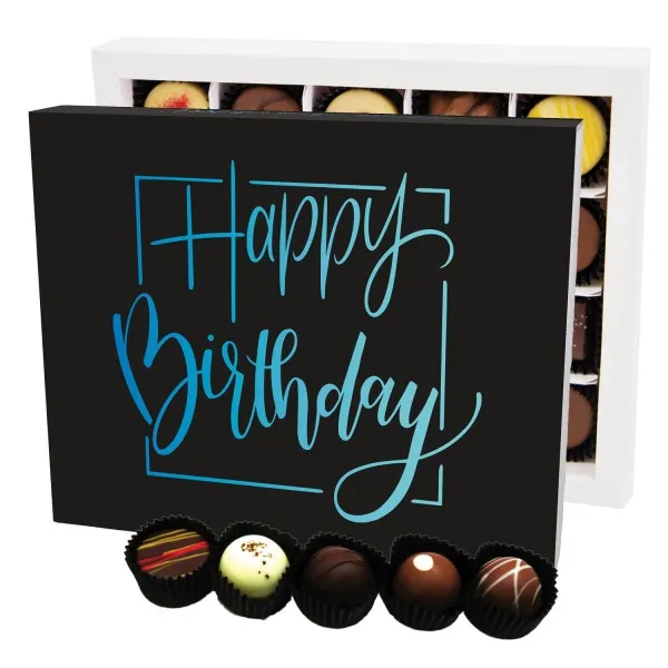 Happy Birthday XL - Pralinen, ohne Alkohol handmade