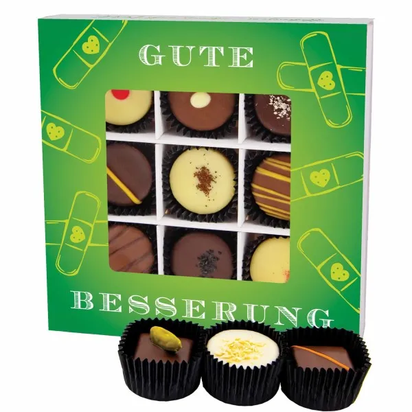 Gute Besserung L - Pralinen, ohne Alkohol handmade