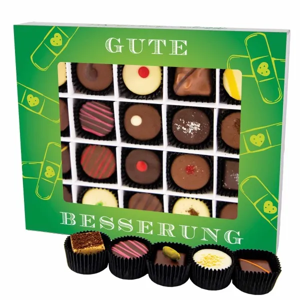Gute Besserung XL - Pralinen, ohne Alkohol handmade