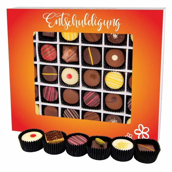 Entschuldigung XXL - Pralinen, ohne Alkohol handmade