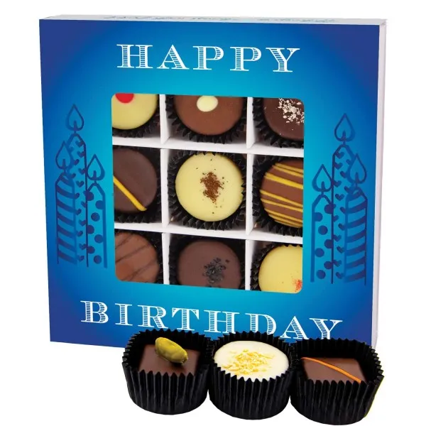 Happy Birthday L - Pralinen, ohne Alkohol handmade
