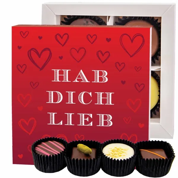 Hab Dich lieb - Pralinen, ohne Alkohol handmade