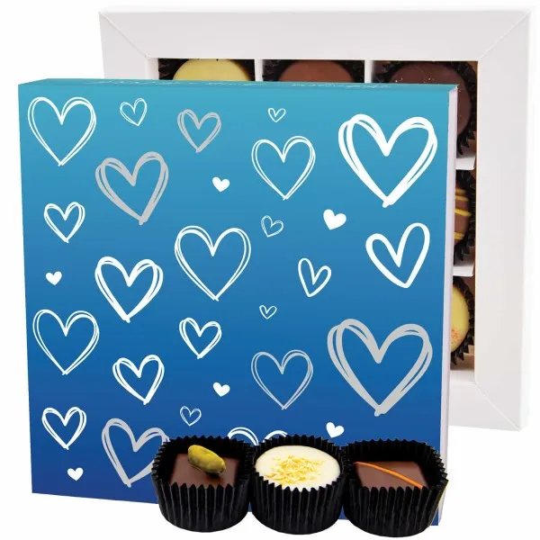 Love Blue L - Pralinen, ohne Alkohol handmade
