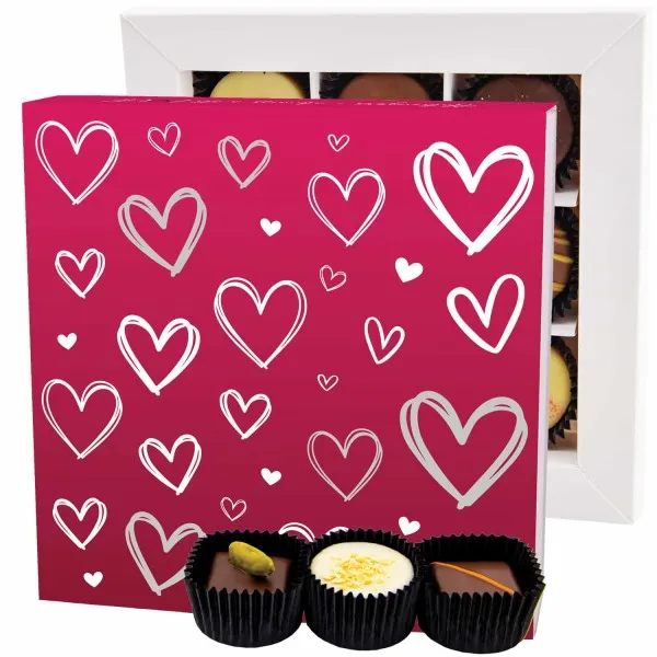 Love Pink L - Pralinen, ohne Alkohol handmade