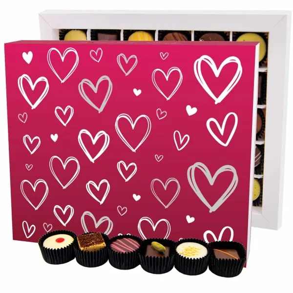 Love Pink XXL - Pralinen, ohne Alkohol handmade