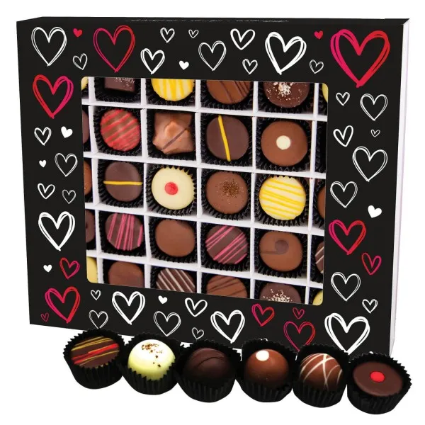 Love Black XXL - Pralinen, mit & ohne Alkohol