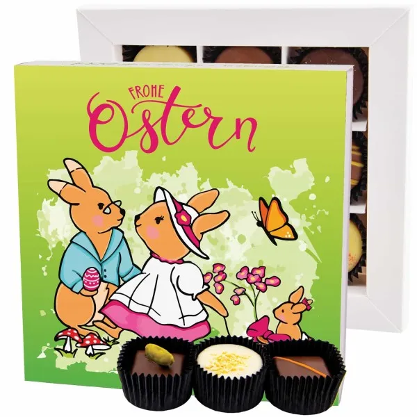 Hasenfamilie L - Pralinen, ohne Alkohol handmade