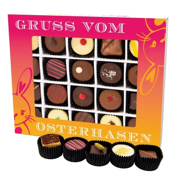 Gruß vom Osterhasen XL - Pralinen, ohne Alkohol handmade