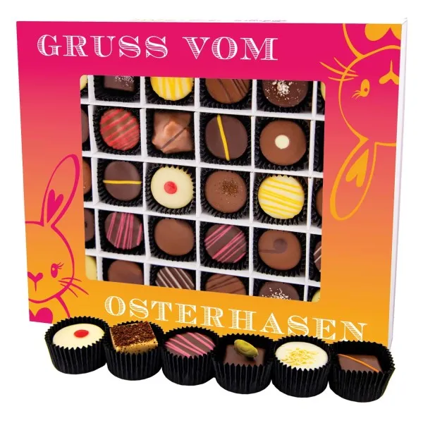 Gruß vom Osterhasen XXL - Pralinen, ohne Alkohol handmade