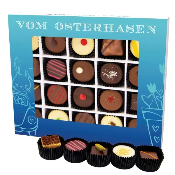 Vom Osterhasen XL - Pralinen, ohne Alkohol handmade