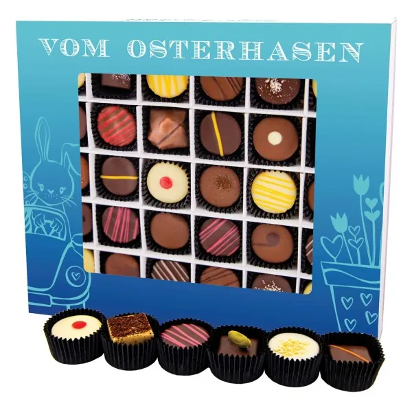 Vom Osterhasen XXL - Pralinen, ohne Alkohol handmade