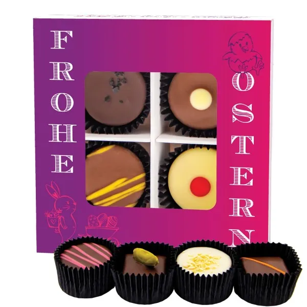 Frohe Ostern - Pralinen, ohne Alkohol handmade