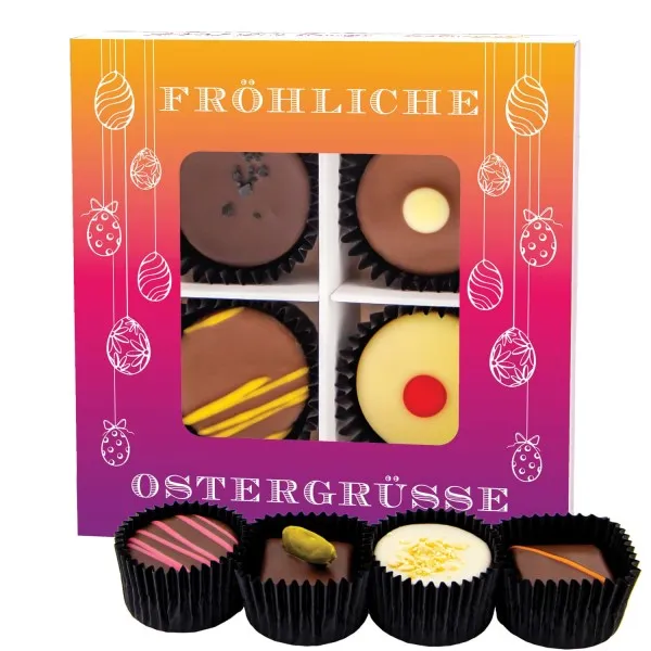 Fröhliche Ostergrüße - Pralinen, ohne Alkohol handmade