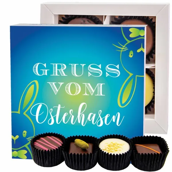 Gruß vom Osterhasen - Pralinen, ohne Alkohol handmade
