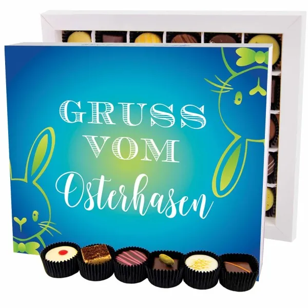 Gruß vom Osterhasen XXL - Pralinen, ohne Alkohol handmade