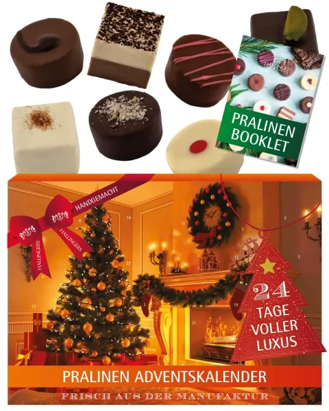Adventskalender New York - Pralinen, ohne Alkohol handmade