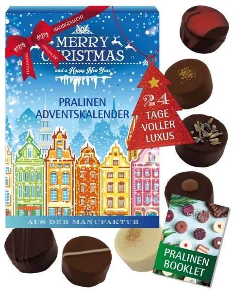 Adventskalender Stadtweihnacht - Pralinen, mit & ohne Alkohol