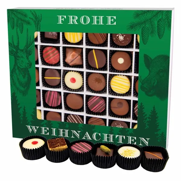 Frohe Weihnachten XXL - Pralinen, mit & ohne Alkohol