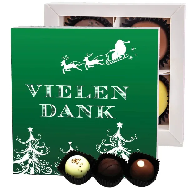 Vielen Dank Grün - Pralinen, ohne Alkohol handmade