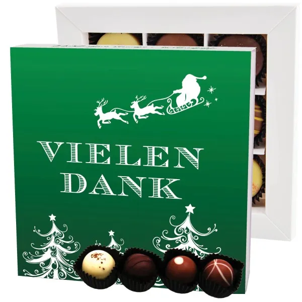 Vielen Dank Grün L - Pralinen, ohne Alkohol handmade