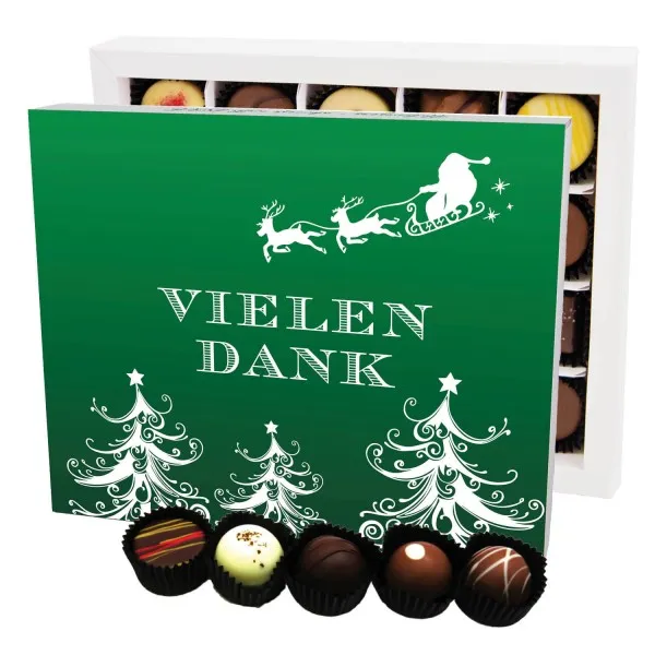 Vielen Dank Grün XL - Pralinen, ohne Alkohol handmade