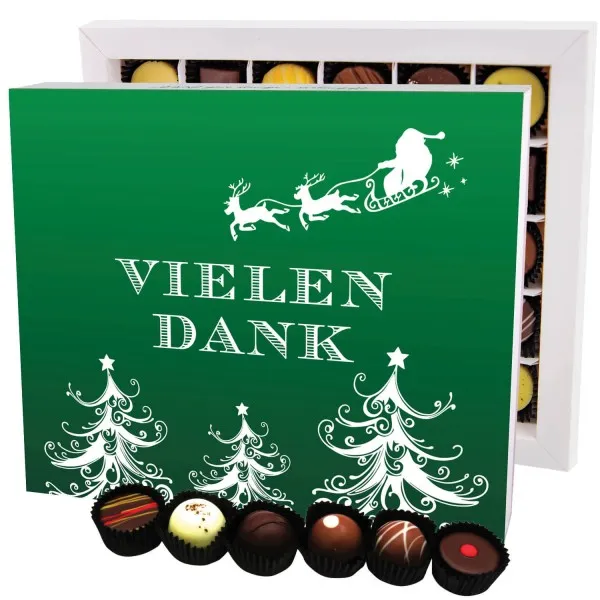 Vielen Dank Grün XXL - Pralinen, ohne Alkohol handmade