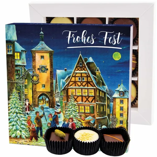 Frohes Fest Snowman Rothenburg L - Pralinen, ohne Alkohol handmade