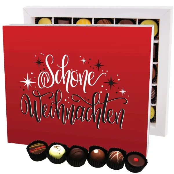 Schöne Weihnachten XXL - Pralinen, ohne Alkohol handmade