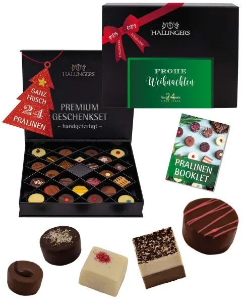 Frohe Weihnachten - Pralinen, ohne Alkohol handmade