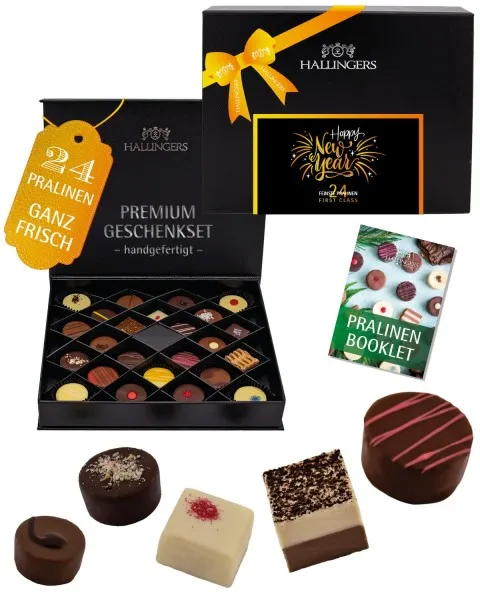 Happy New Year - Pralinen, ohne Alkohol handmade