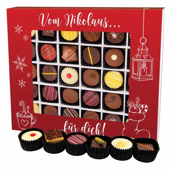 Vom Nikolaus für Dich XXL - Pralinen, mit & ohne Alkohol