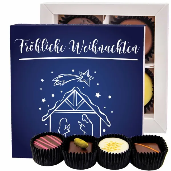 Fröhliche Weihnachten - Pralinen, ohne Alkohol handmade