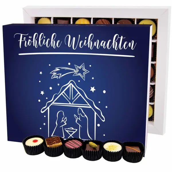 Fröhliche Weihnachten XXL - Pralinen, ohne Alkohol handmade