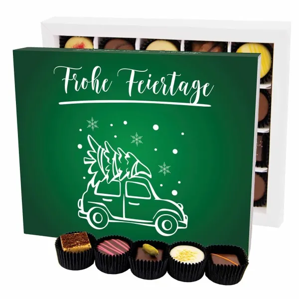 Frohe Feiertage XL - Pralinen, ohne Alkohol handmade