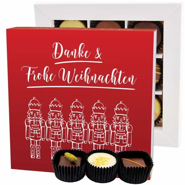 Danke & Frohe Weihnachten L - Pralinen, ohne Alkohol handmade